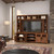 Maison Super Fireplace Center Brown, Dark