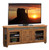 Oak Creek 72" Angled TV Console Golden Oak