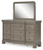 Lexorne Gray Dresser And Mirror