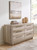 Hasbrick Tan Six Drawer Dresser