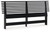 Danziar Black King Slat Headboard