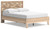 Battelle Tan Full Panel Platform Bed