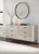 Socalle Natural 3 Pc. Dresser, Full Panel Platform Bed