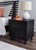 Danziar Black Two Drawer Night Stand