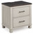 Darborn Gray / Brown Two Drawer Night Stand