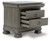 Lexorne Gray Three Drawer Night Stand