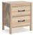 Battelle Tan Two Drawer Night Stand