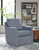 Nenana Next-gen Nuvella Denim Swivel Glider Accent Chair