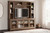 Boardernest Brown 85" TV Stand With Hutch