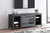 Cayberry Black TV Stand With Fireplace