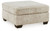 Lonoke Parchment Oversized Accent Ottoman