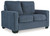 Rannis Navy 2 Pc. Twin Sofa Sleeper, Rocker Recliner