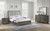 Kieran 4 Piece California King Bedroom Set With Upholstered LED Headboard Grey