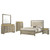 Giselle 5 Piece California King Panel Bedroom Set Rustic Beige