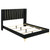 Kendall 4 Piece Upholstered Tufted Eastern King Bedroom Set Black