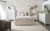 Anastasia 5 Piece Boucle Upholstered Queen Bedroom Set Pearl White And Beige