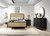Arini 4 Piece Queen Bedroom Set Black And Natural