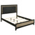 Valencia Queen Bed 4 Piece Set Light Brown And Black
