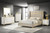 Lucia 5 Piece Bedroom Set With Upholstered Queen Wingback Panel Bed Beige