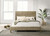 Zyla Woven Rattan California King Panel Bed Kubu Grey