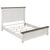 Lilith Eastern King Panel Bed Distressed Gray And White