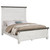 Lilith Eastern King Panel Bed Distressed Gray And White