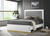 Caraway Eastern King Bed With LED Headboard White And Grey