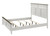 Everdeen King Bed White & Charcoal
