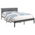 Ricky Queen Platform Bed Gray And Black