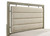 Giselle Queen Panel Bed With Upholstered Headboard Rustic Beige