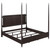 Emberlyn Queen Poster Bed Brown