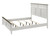 Everdeen Queen Bed White & Charcoal