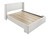 Portia Queen Boucle Bed White