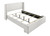 Portia Queen Boucle Bed White