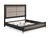 Payson Queen Bed Black & Gray