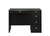 Morgan Vanity Desk With Glass Top, Led Mirror & Stool Black