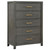 Kieran 5-Drawer Bedroom Chest Gray