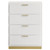 Caraway 4-Drawer Bedroom Chest White