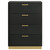 Caraway 4-Drawer Bedroom Chest Black