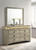 Giselle 8-Drawer Bedroom Dresser With Mirror With LED Rustic Beige