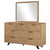 Taylor 7-Drawer Rectangular Dresser With Mirror Light Honey Brown
