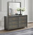 Kieran 6-Drawer Bedroom Dresser With Mirror Grey