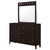 Carlton 6-Drawer Rectangular Dresser With Mirror Cappuccino