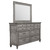 Avenue 8-Drawer Rectangular Dresser With Mirror Grey