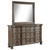 Emmett 9-Drawer Dresser With Mirror Walnut