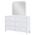 Anastasia 6-Drawer Bedroom Dresser With Mirror Pearl White