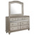 Bling Game 7-Drawer Dresser With Mirror Metallic Platinum
