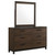 Edmonton 6-Drawer Dresser With Mirror Rustic Tobacco