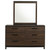 Edmonton 6-Drawer Dresser With Mirror Rustic Tobacco