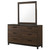 Edmonton 6-Drawer Dresser With Mirror Rustic Tobacco